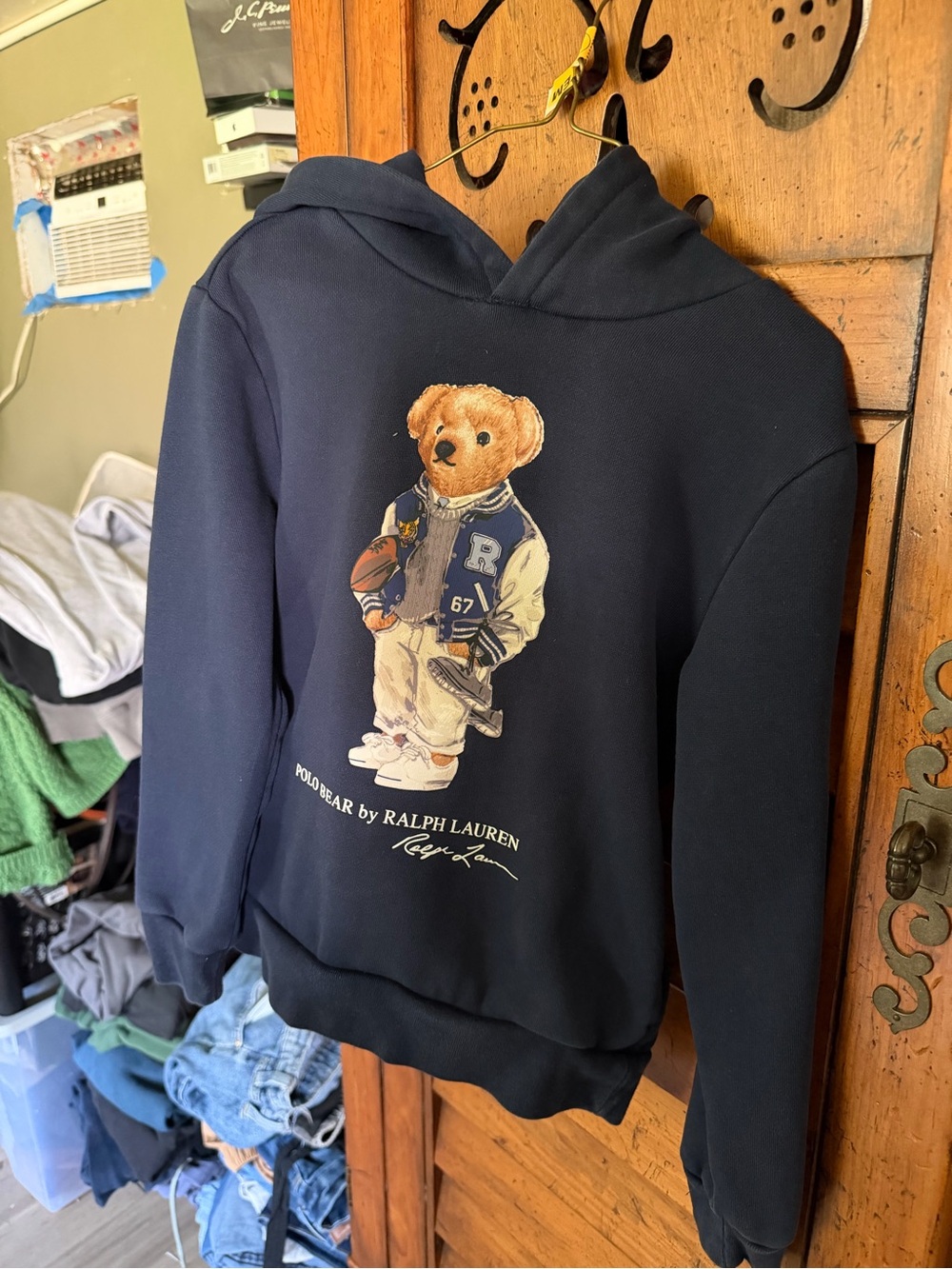 Polo by Ralph Lauren Navy Bear Graphic Hoodie - Picture 4 of 12